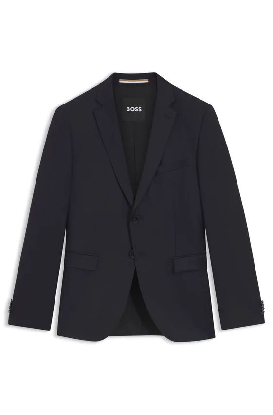 Extra-slim-fit suit jacket in virgin-wool serge Extra-slim-fit suit jacket in virgin-wool serge