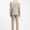 Extra-slim-fit suit jacket in wool-blend poplin