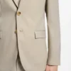Extra-slim-fit suit jacket in wool-blend poplin