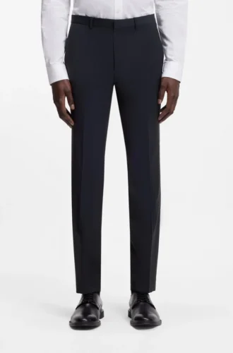 Extra-slim-fit trousers in a wool blend
