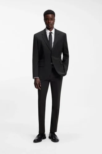 Extra-slim-fit trousers in a wool blend