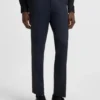 Extra-slim-fit trousers in twill-print jersey