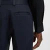 Extra-slim-fit trousers in twill-print jersey