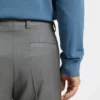 Extra-slim-fit trousers in virgin-wool dobby