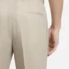 Extra-slim-fit trousers in wool-blend poplin