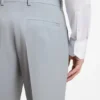 Extra-slim-fit trousers in wool-blend poplin