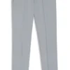 Extra-slim-fit trousers in wool-blend poplin