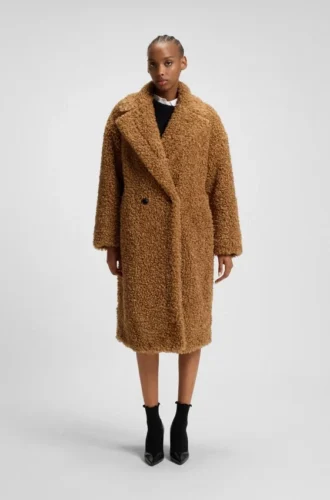 Faux-fur coat in an oversized fit