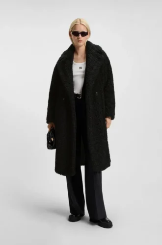 Faux-fur coat in an oversized fit