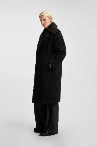 Faux-fur coat in an oversized fit