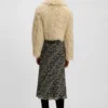 Faux-fur jacket with cropped length Faux-fur jacket with cropped length