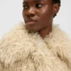 Faux-fur jacket with cropped length Faux-fur jacket with cropped length