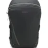 Faux-leather backpack with reflective details
