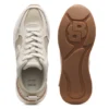 Faux-suede trainers in lizard-print leather