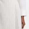 Faux-wrap mini skirt with pinstripe Faux-wrap mini skirt with pinstripe