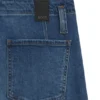 Fit-and-flare jeans in blue Italian stretch denim