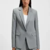 Fitted blazer in stretch fabric