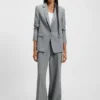 Fitted blazer in stretch fabric