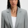 Fitted blazer in stretch fabric