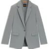 Fitted blazer in stretch fabric