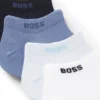Five-pack of cotton-blend ankle-length socks with branding