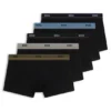Five-pack of stretch-cotton trunks with logo waistbands