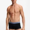 Five-pack of stretch-cotton trunks with logo waistbands