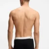 Five-pack of stretch-cotton trunks with logo waistbands