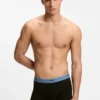 Five-pack of stretch-cotton trunks with logo waistbands
