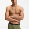 Five-pack of stretch-cotton trunks with logo waistbands
