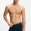 Five-pack of stretch-cotton trunks with logo waistbands