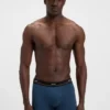 Five-pack of stretch-cotton trunks with logo waistbands