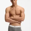 Five-pack of stretch-cotton trunks with logo waistbands