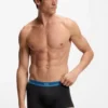 Five-pack of stretch-cotton trunks with logo waistbands