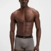 Five-pack of stretch-cotton trunks with logo waistbands