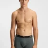 Five-pack of stretch-cotton trunks with logo waistbands