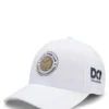 Five-panel cap with tennis artwork and logo