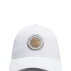 Five-panel cap with tennis artwork and logo