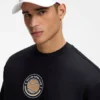 Five-panel cap with tennis artwork and logo
