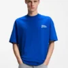 Flag-logo T-shirt in cotton jersey