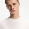 Flag-logo T-shirt in cotton jersey