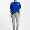 Flag-logo T-shirt in cotton jersey