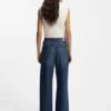 Flared-fit jeans in blue denim