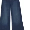 Flared-fit jeans in blue denim