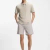 Floral-jacquard polo shirt in a cotton blend