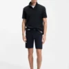 Floral-jacquard polo shirt in a cotton blend