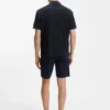 Floral-jacquard polo shirt in a cotton blend