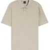 Floral-jacquard polo shirt in a cotton blend