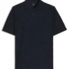 Floral-jacquard polo shirt in a cotton blend