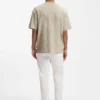 Floral-jacquard T-shirt in a cotton blend